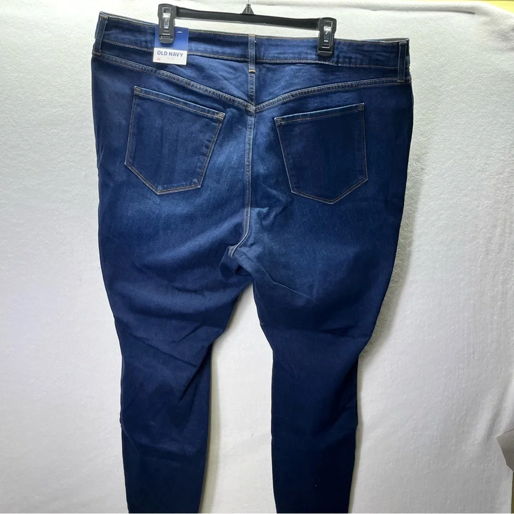 Old‎ Navy Pop Icon Skinny Jeans Womens 22 Plus NWT Blue Denim Stretch Comfy 2701